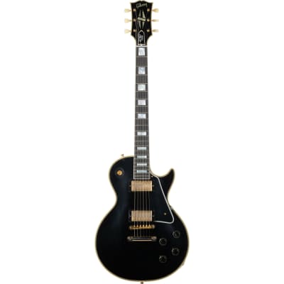 Gibson 1957 Les Paul Custom Reissue Electric Guitar - Ultra Light Aged Ebony image 2
