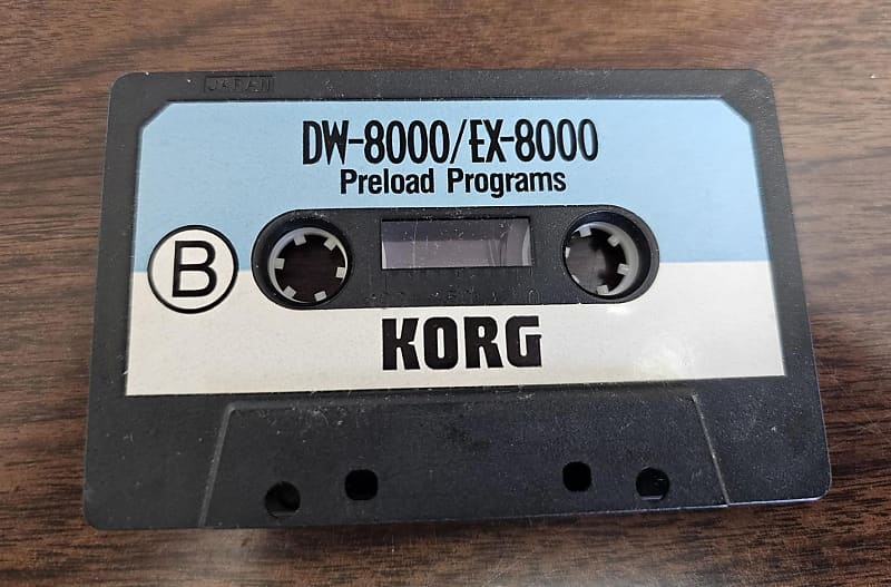 低価格の KORG Korg DW-8000 Tape Cassette Programs PreLoad EX-8000 鍵盤楽器