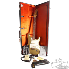 2004 Fender 50th Anniversary Custom Shop '65 Stratocaster Relic in Atzec Gold image 9