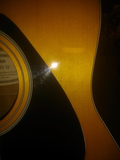 Yamaha FG-412-12 String Acoustic Guitar Natural | Reverb