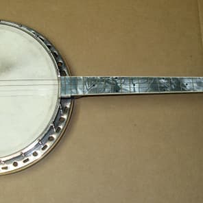 1930 s Sea Green Pearl Tenor Banjo Unknown maker but possibly Slingerland May Bell Art Deco Reverb