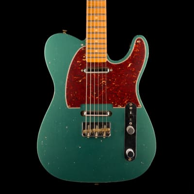 Fender Custom Shop Masterbuilt Dennis Galuszka Subsonic Telecaster Journeyman Relic Sherwood Green Metallic image 1