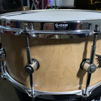 Hendrix Snare drum  Natural maple player stave 6.5 x 14 image 7