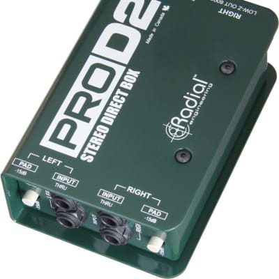 Radial Engineering ProD2 Stereo Passive Direct Box image 1