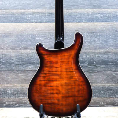 PRS SE Hollowbody II Piezo Orange Tiger Smokeburst Electric Guitar w/Case #H05314 image 3