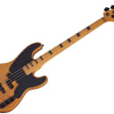 Schecter Model-T Session Bass Guitar - Maple/Aged Natural Satin Used