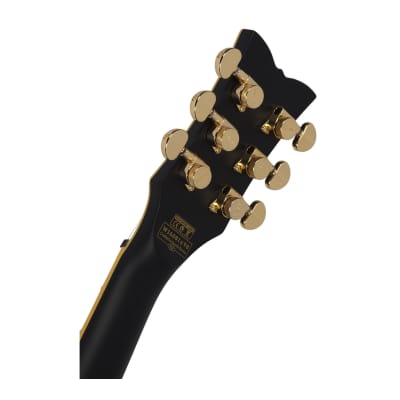 Schecter 6 String Right-Handed Solo-II Custom Solid Body Electric Guitar, (Aged Black Satin) image 6