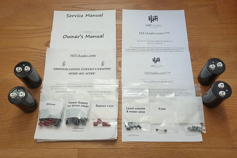 Sansui BA-2000 restoration kit filter capacitor repair rebuild fix  			