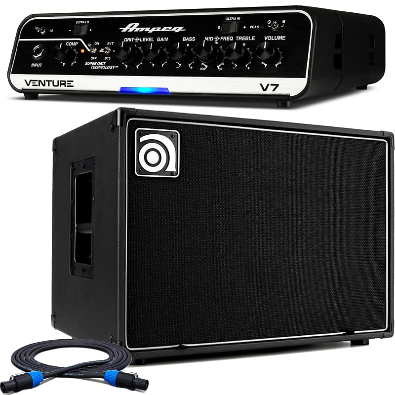 Ampeg Venture V7 700Watt Portable Lightweight Bass Amp Head Reverb
