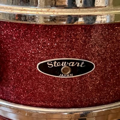 Stewart Vintage 60's Stewart 5 x 14" Red Sparkle Snare Drum Japan Project image 2