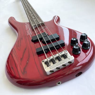 1980s Tune Bass Maniac TB-01 PJ Transparent Red | Reverb