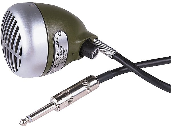 Shure 520 Dx Green Bullet Microfono Dinamico Cardioide Per Armonica A Bocca image 1