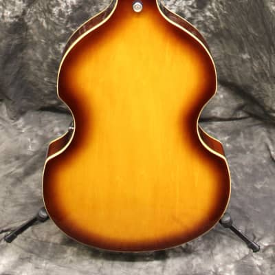 Jay Turser JTB-2B Violin Electric Bass Guitar Sunburst w/Case image 3