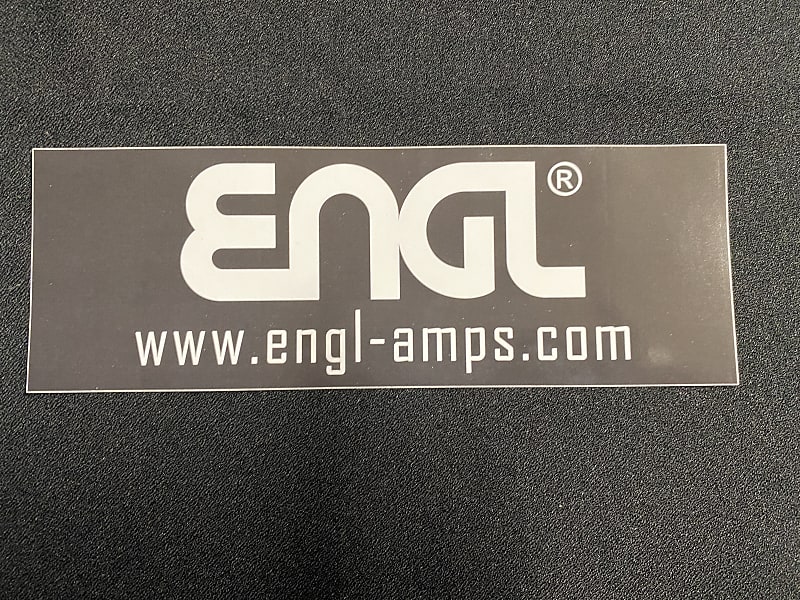 Engl Amps Amplifiers Black White Logo Decal Sticker NEW 8"x3" Reverb