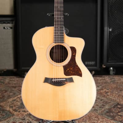 Taylor 214ce Grand Auditorium Acoustic-Electric Guitar with Structured Gig Bag image 3