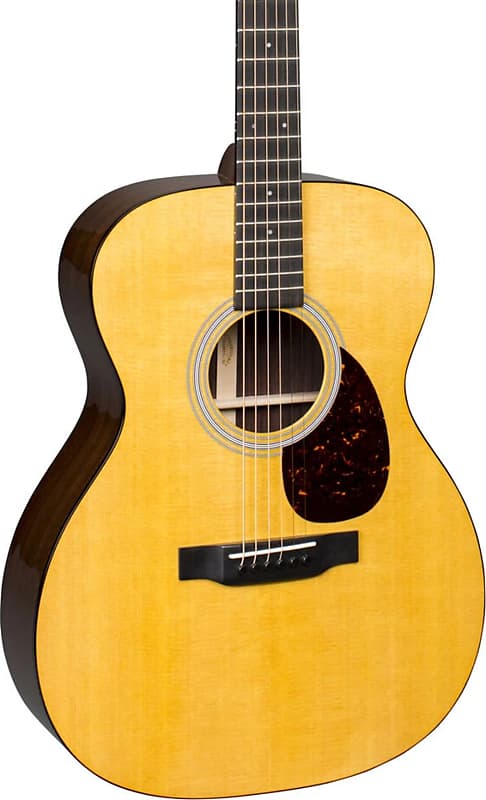 Martin OM-21 Standard Series Acoustic Guitar, Solid Spruce Top, Natural image 1