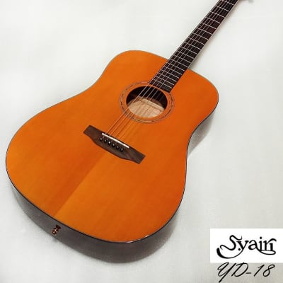 S.Yairi YD-18 All Solid Sitka Spruce & Mahogany acoustic guitar Dreadnaught ( in Vintage gloss) image 2