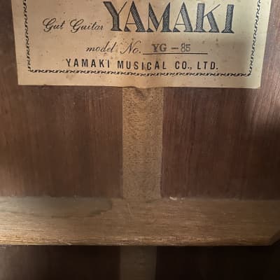 Yamaki YG-85 Rare MIJ!  Classical Solid Top 1970’s image 6