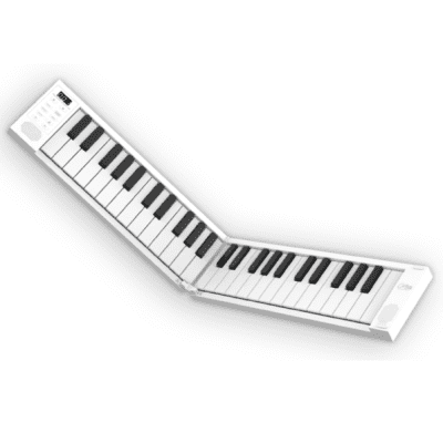Carry-on FOLDPIANO49 49-Key Collapsible Folding Piano Keyboard, White image 1