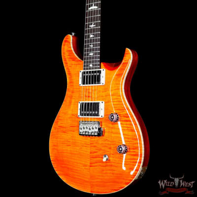Paul Reed Smith PRS Wild West Guitars Special Run CE 24 Painted Black Neck 57/08 Pickups Orange 7.55 LBS image 2