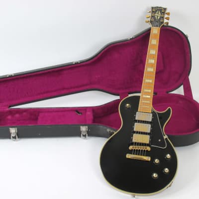 Gibson  Les Paul Custom 1977 Black Beauty ~ Rare One Off Triple Pickup with Maple Fingerboard image 3