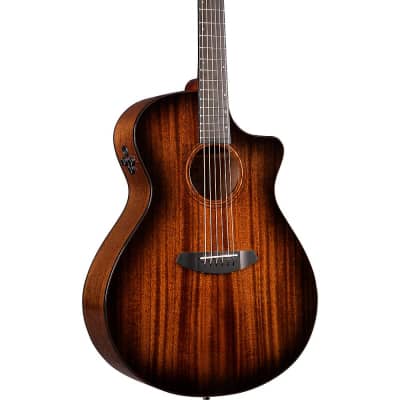 Breedlove Organic Wildwood Pro CE All-African Mahogany Concerto Acoustic-Electric Guitar Suede for sale