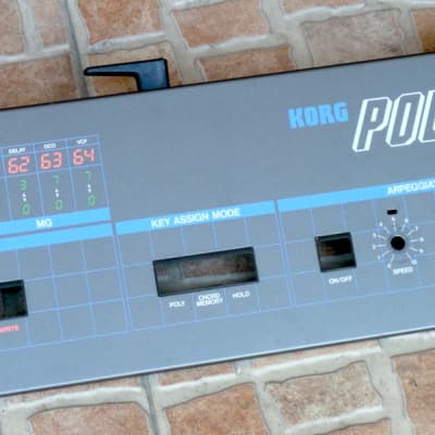 Korg Poly 61Analog Synthesizer front Panel Very Clean image 4