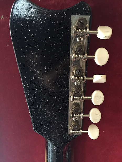 【レトロを楽しむ③】激レアジャンクSears Silvertone Silvertone Guitars Model 1449 Red Silver Flake Burst
