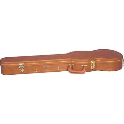 Gator Deluxe Wood Case for Solid-Body Guitars such as Gibson SG Vintage Brown Exterior image 3