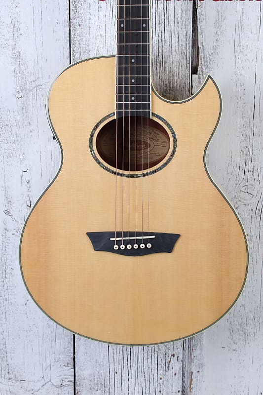 Washburn EA20 Mini Jumbo Cutaway Acoustic Electric Guitar Reverb