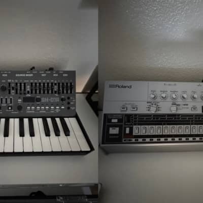 Roland SH-01A Boutique Series Synthesizer Module with K-25m Keyboard and Roland Boutique TR-06 Drum Machine