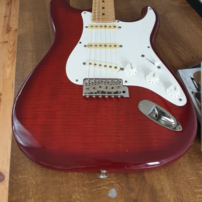 Fender ST 58 VM. MIJ, 'Order Made' '92 - Foto flame  red image 5
