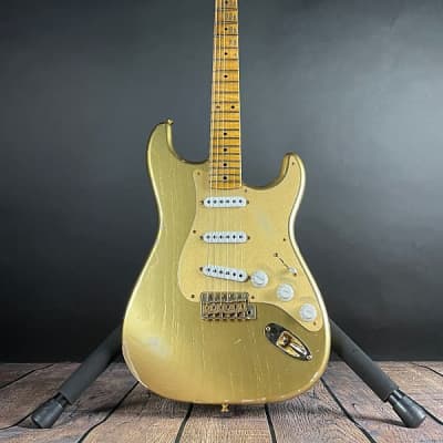 Fender Custom Shop Limited Edition '55 Bone Tone Stratocaster- Aged HLE Gold (7lbs 12oz) image 16