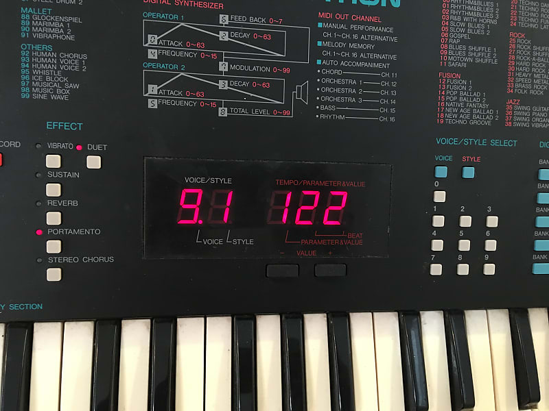RARE Yamaha PSS-780 Portasound Music Station MIDI Keyboard
