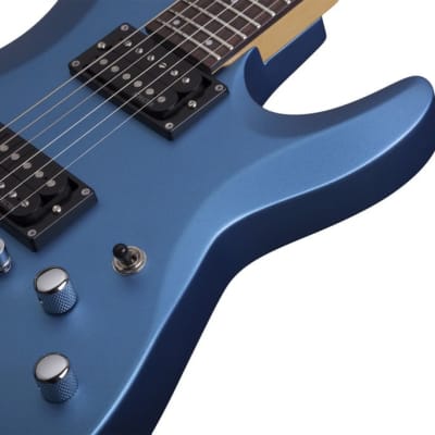 Schecter C-6 Deluxe Electric Guitar, Satin Metallic Light Blue, 431 image 5