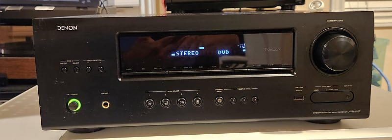 Denon Denon AVR-1912 7.1 Ch HDMI Network Home Theater Receiver 90s  - Black metal  			