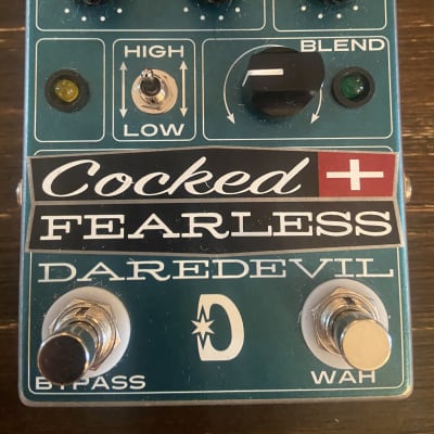 Daredevil Pedals Cocked and Fearless Distortion/Fixed Wah for sale