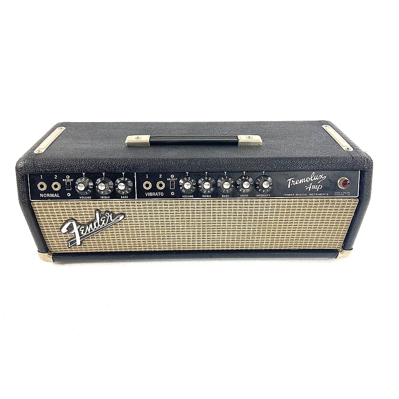Fender Black Panel Tremolux 2-Channel 35-Watt Guitar Amp Head 1963 - 1966 image 1
