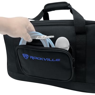 Rockville RPG082K Dual 8" Portable PA System w/Bluetooth+Mic+Stands+Cables+Bags image 24