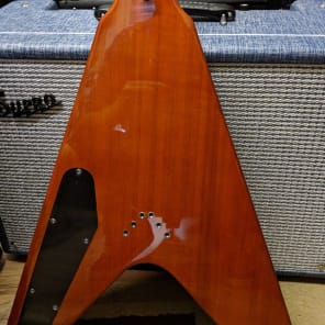 Hamer Vector 2017 Cherry Sunburst Flame Top Flying V