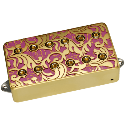 DiMarzio DP287FSGW Steve Vai Signature UtoPIA Neck Humbucker Pickup F-Spaced Gold/Pink