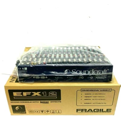 Soundcraft EFX12 12Ch Mixer With Lexicon Effects/W Rack Ear(One) image 7