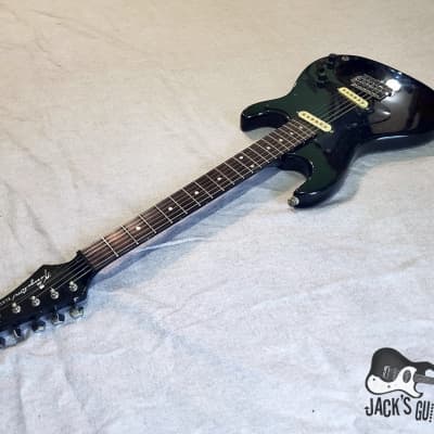 Kingston  "Strat" Slammer MIK Electric Guitar (1970s, Black) image 11