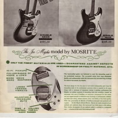 Mosrite ‘Joe Maphis’ Style Double Neck 1966 Blue image 14