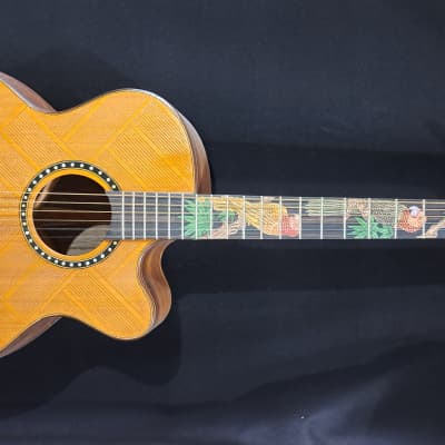 Blueberry Handmade Acoustic Guitar Grand Concert image 2