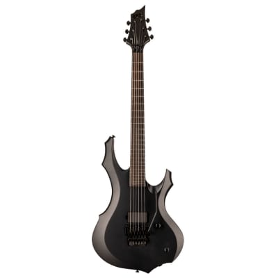ESP LTD F Black Metal Electric Guitar - Black Satin image 2