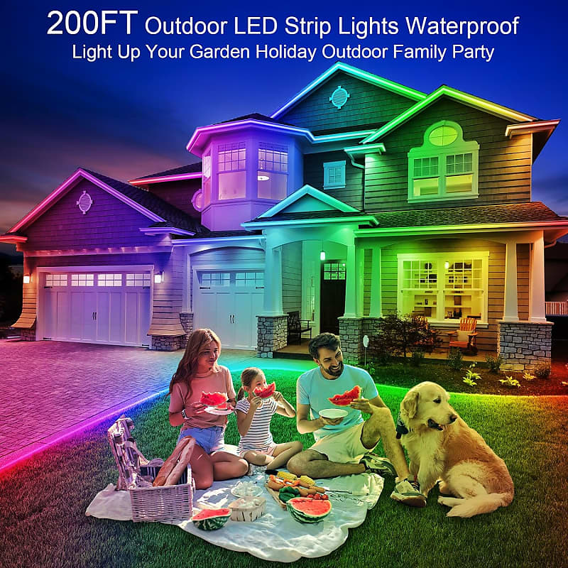 200Ft Outdoor Led Strip Lights Waterproof 1 Roll Ip68 Outside Led