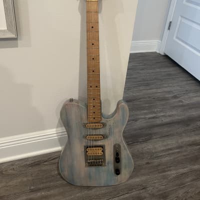 BadBrian Custom Handmade Guitar Telecaster Style 2020 - Hand rubbed wax (neck). Hand rubbed wax / shellac / analine water stain / acrylic (body) image 6
