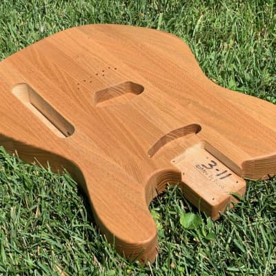 All-Natural Series: Catalpa 1" Strips Tele (Woodtech, USA) Finished in Natural Linseed Oil & Beeswax image 4