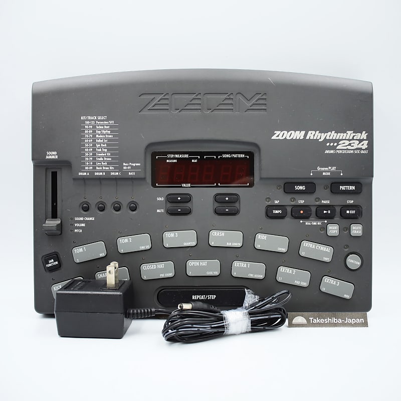 Zoom RT-234 RhythmTrak 234 With Adapter Drum Machine Percussion 